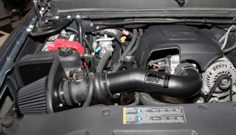 K&N Engineering Blackhawk Induction Cold Air Intake Kit for Chevy Silverado 1500 and GMC Yukon 2007-2008 with 4.8L/5.3L V8 Engines (Part #71-3058)