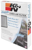K&N Engineering VF2067 Washable Cabin Air Filter for Maserati Ghibli and Quattroporte (2014-2016)