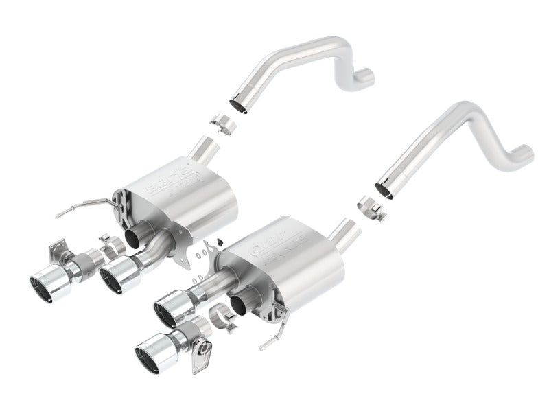 Borla ATAK Axle-Back Exhaust System for 2015-2019 Chevrolet Corvette C7 Z06 & Grand Sport with NPP Valves
