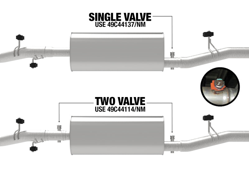 aFe 20-21 GM Trucks V8-6.2L 409 Stainless Steel Muffler Delete Pipe for Silverado and Sierra 1500