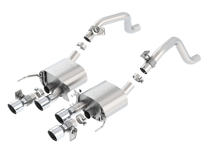 Borla ATAK Axle-Back Exhaust System for 2014-2019 Chevrolet Corvette C7 6.2L V8 with AFM & NPP Valves