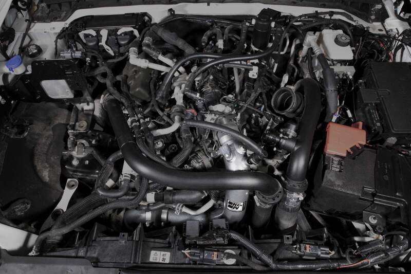 K&N Engineering 77-1020KC Aluminum Charge Pipe Kit for Ford Bronco and Ranger - Gunmetal Gray