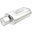 MagnaFlow Performance Exhaust Muffler 14832 with Welded Tip - Stainless Steel, 2.25/4 Inch Center/Center