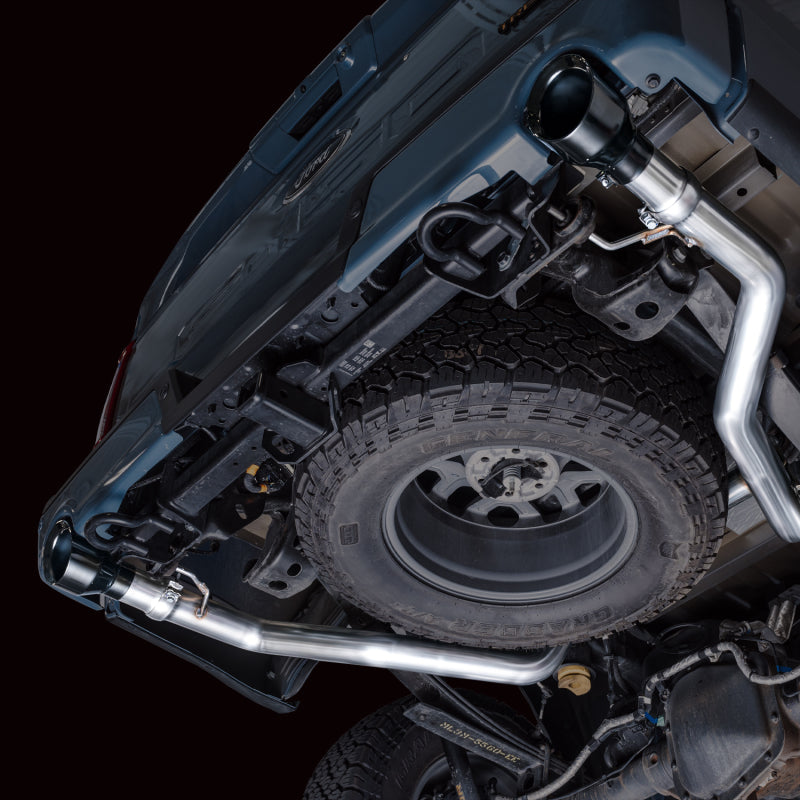 AWE Tuning 2021+ Ford F-150 Tremor Non-Resonated Catback Exhaust with Diamond Black Tips