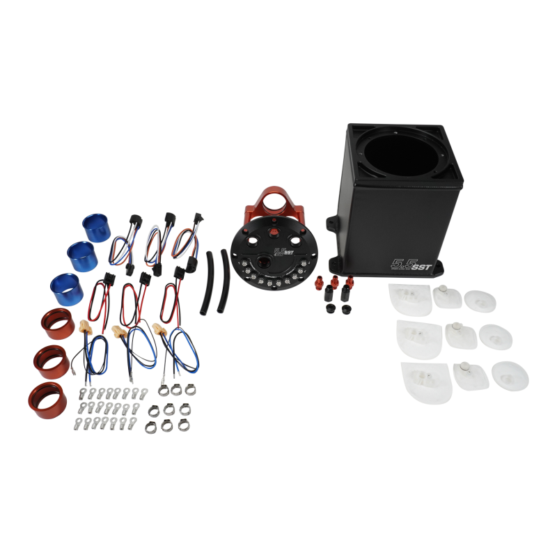 DeatschWerks 5.5L Modular Surge Tank for 1-3 Fuel Pumps - Universal Fit