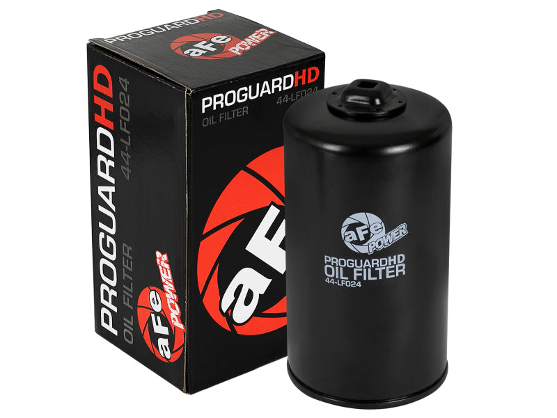 aFe ProGuard D2 Oil Filter Part Number 44-LF024 for Ford Super Duty 6.7L Diesel Engines