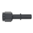 DeatschWerks 6AN Female Flare Swivel to 3/8 Inch Male EFI Quick Disconnect - Anodized Matte Black