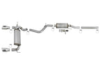 aFe Rebel Series 2.5-inch 409 Stainless Steel Cat-Back Exhaust with Polished Tips for Jeep Wrangler (2007-2018) V6 3.6L/3.8L