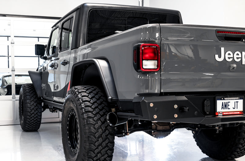 AWE Tuning 20-21 Jeep Gladiator JT 3.6L Tread Edition Cat-Back Dual Exhaust with Diamond Black Tips