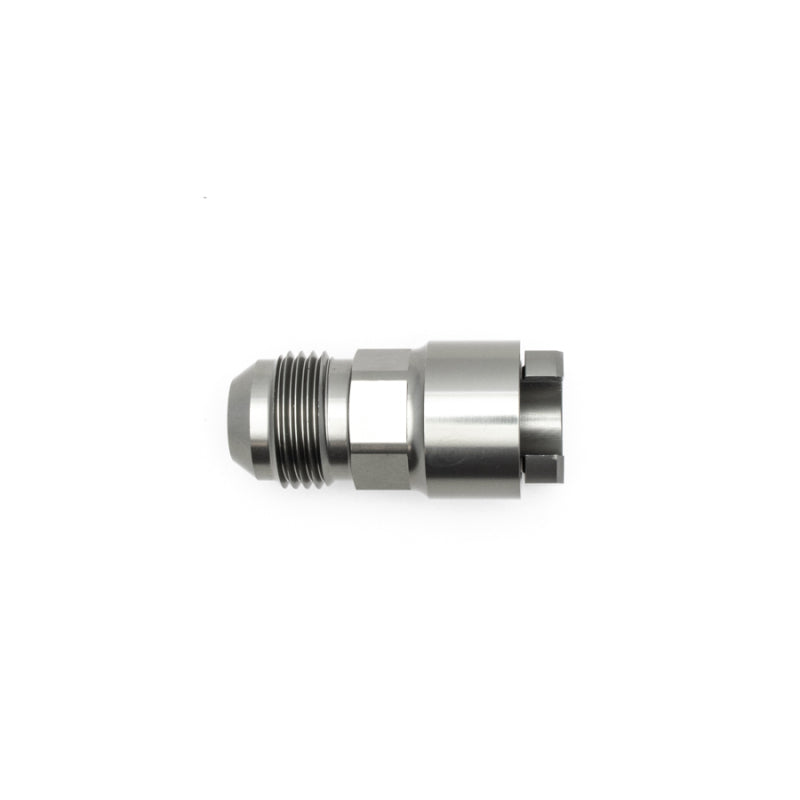 DeatschWerks 8AN Male Flare to 3/8 Inch Female EFI Quick Connect Adapter - Anodized DW Titanium