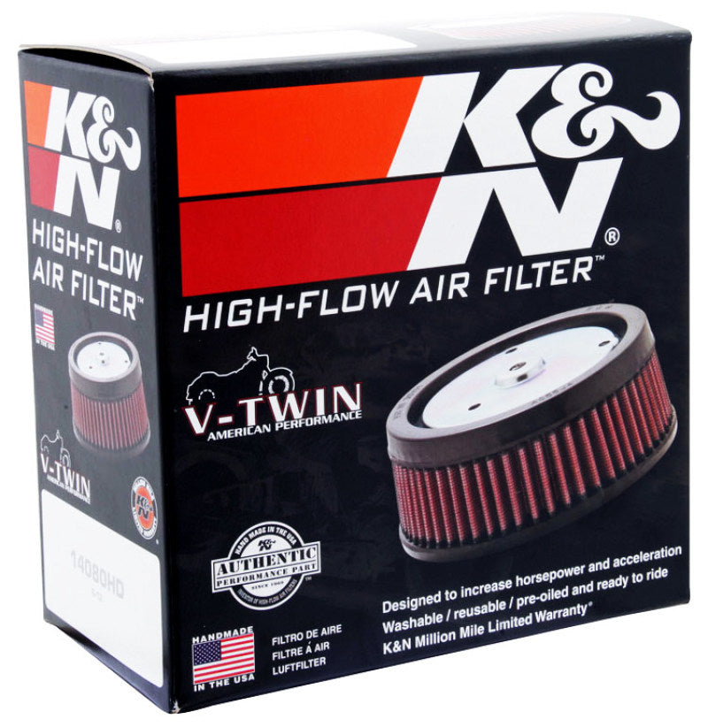 K&N Engineering E-3200 Custom Round High-Flow Air Filter for Automotive Vehicles