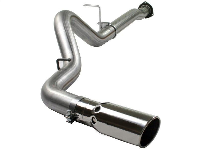 aFe MACHForce XP 4-inch Stainless Steel DPF-Back Exhaust System for GM Diesel Trucks (2007-2010 V8-6.6L LMM)