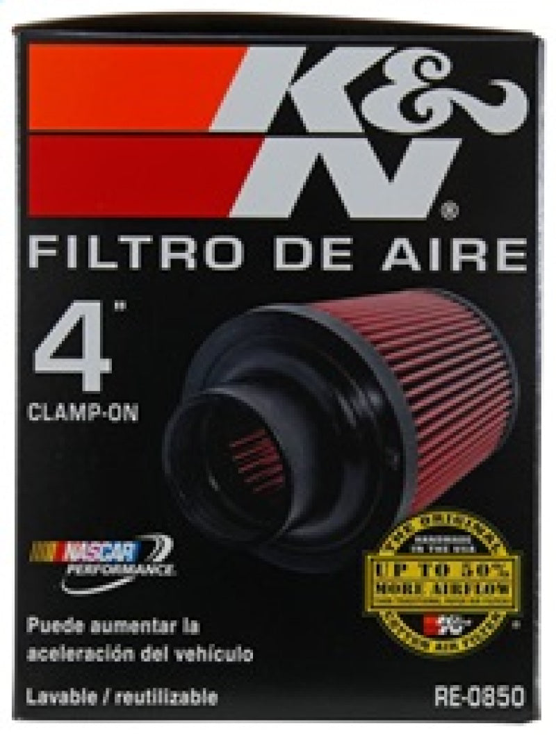 K&N Engineering Universal Air Filter (4-inch Flange, 6-inch Base OD, 4-5/8-inch Top OD, 6-inch Height)
