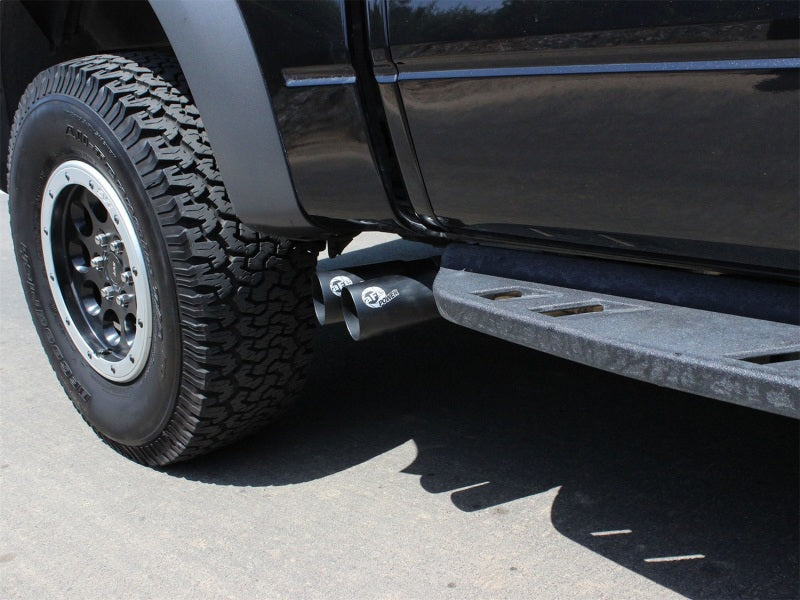 aFe Rebel Series Dual Center Exit Cat-Back Exhaust System for Jeep Wrangler (JK) with 3.6L/3.8L V6 Engines