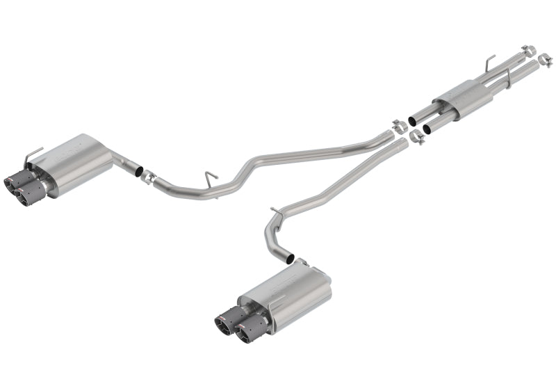Borla ATAK Cat-Back Exhaust System for 2020-2023 Ford Explorer ST & Lincoln Aviator with Carbon Fiber Tips