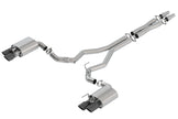 Borla ATAK Cat-Back Exhaust System for 2018-2023 Ford Mustang GT with Black Chrome Tips