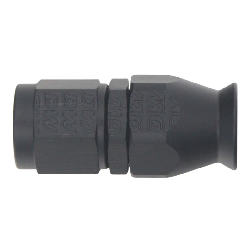 DeatschWerks 6AN Female Swivel Straight Hose End PTFE with Olive Insert - Anodized Matte Black