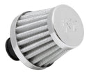 K&N Engineering 62-1600WT Crankcase Vent Filter with Chrome Top and Base, 2-inch Base Diameter