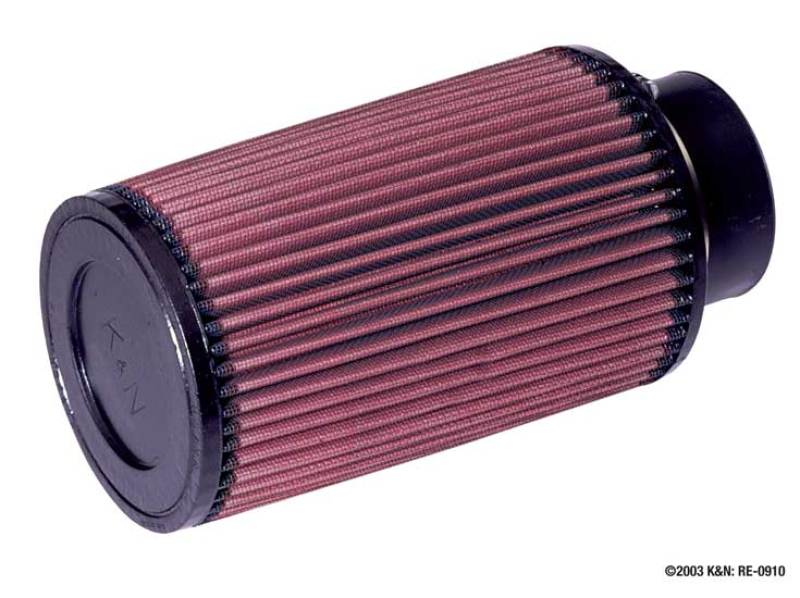 K&N Engineering Universal Rubber Air Filter 3 inch Flanged for Automotive and Equipment Applications