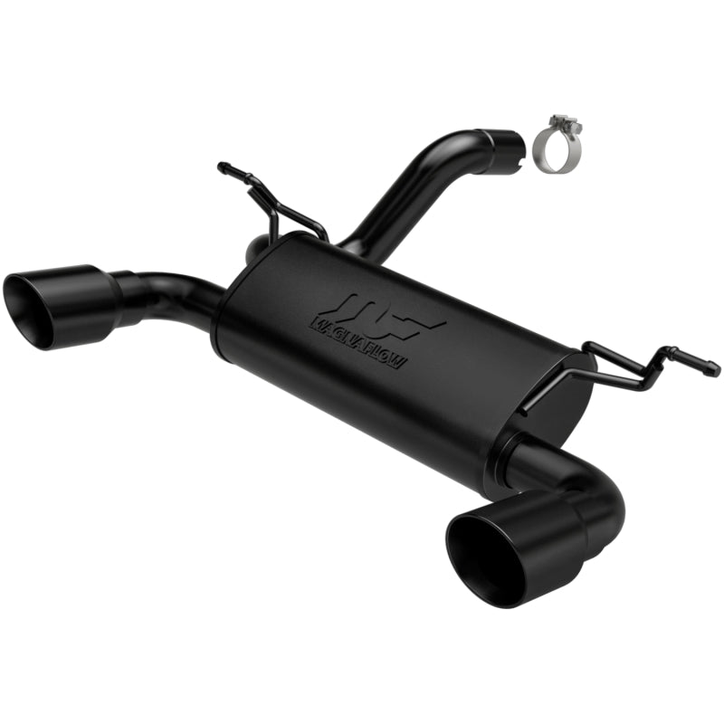 MagnaFlow 19388 Dual Black Tip Axle-Back Exhaust System for 2018-2019 Jeep Wrangler 3.6L