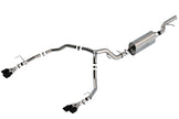 Borla 21-22 Chevrolet Tahoe & GMC Yukon 6.2L V8 Touring Cat-Back Exhaust with Black Chrome Tips