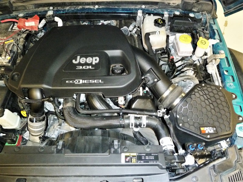 K&N Engineering 63-1587 AirCharger Performance Intake for Jeep Wrangler and Gladiator with 3.0L V6 Diesel