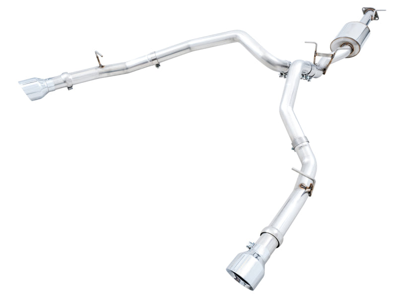 AWE Tuning 19-21 Ram 1500 5.7L Dual Rear Exit Cat-Back Exhaust with Chrome Silver Tips (Part #3015-32005)