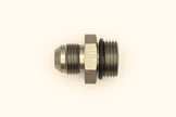 DeatschWerks 10AN ORB Male to 8AN Male Flare Adapter with O-Ring - Anodized Titanium Fuel Fitting
