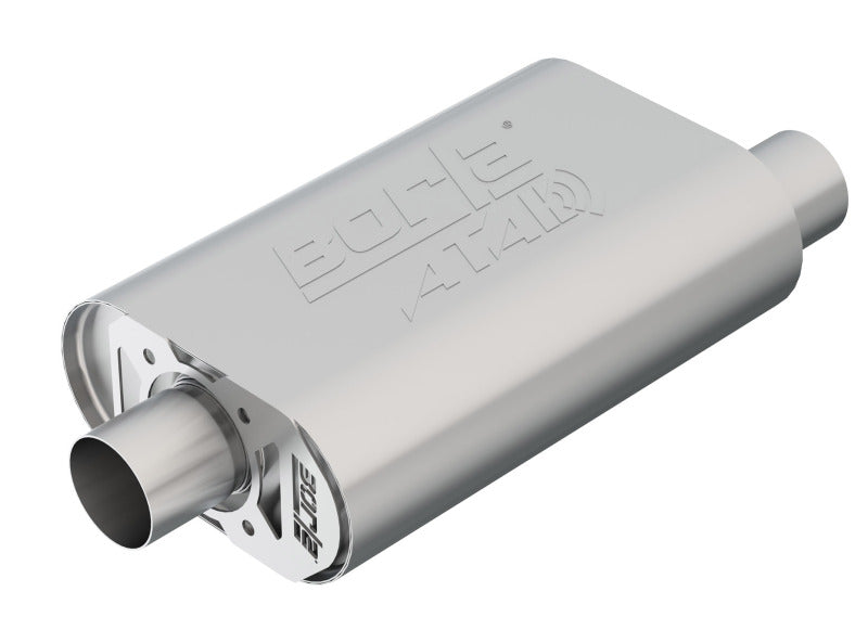 Borla CrateMuffler SBC Hot 350/383 2.5 inch Offset/Center ATAK Sound Muffler