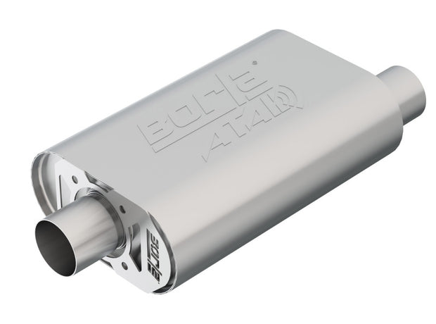 Borla CrateMuffler SBC Hot 350/383 2.5 inch Offset/Center ATAK Sound Muffler