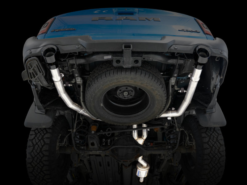 AWE Tuning 19-21 RAM 1500 5.7L Dual Rear Exit Cat-Back Exhaust with Diamond Black Tips - Part Number 3015-33006