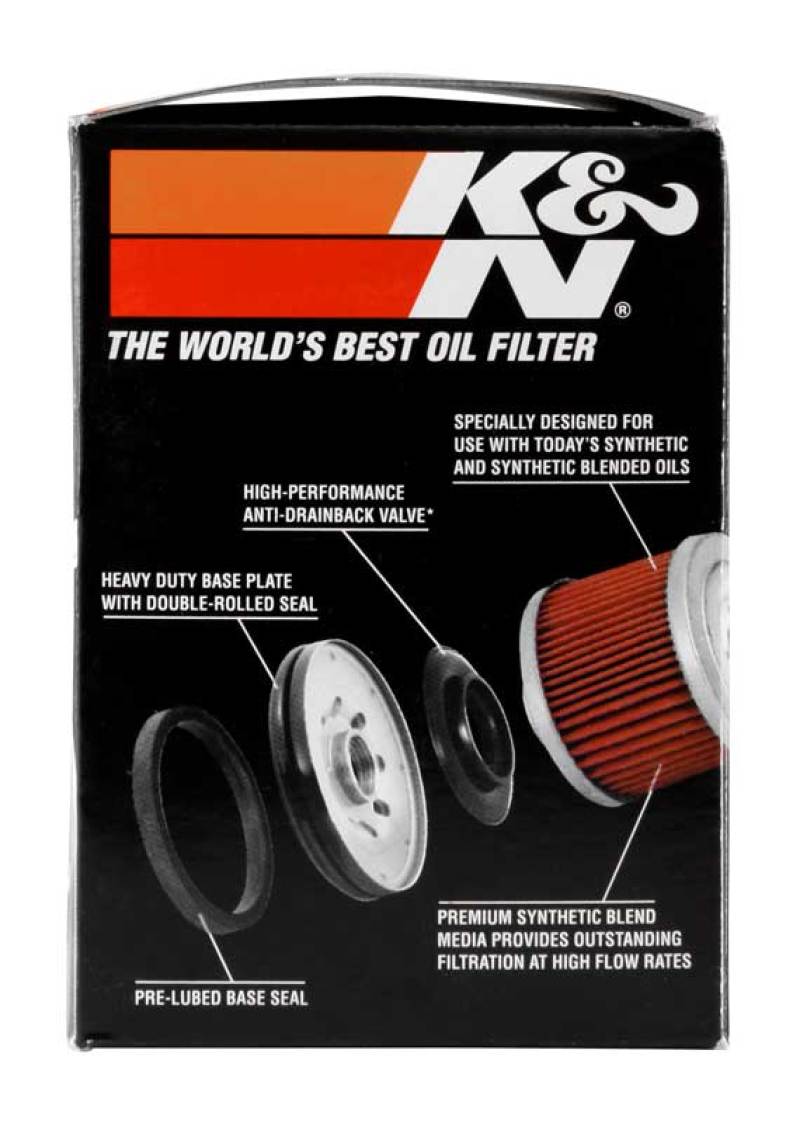 K&N Engineering Part KN-621 Premium Oil Filter for Arctic Cat Powersports Vehicles