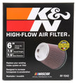 K&N Engineering RF-1042 Round Tapered Universal Air Filter – 6 Inch Flange, 7.5 Inch Base OD, 5 Inch Top OD, 6.5 Inch Height