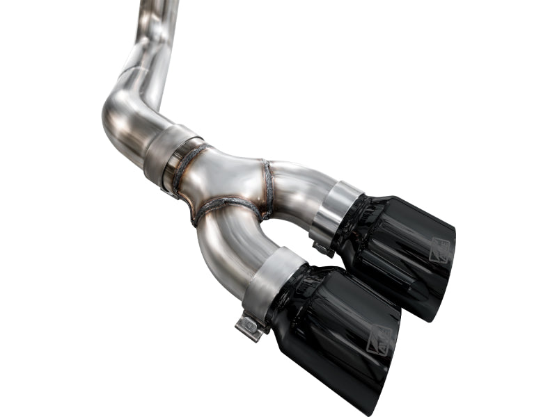 AWE Tuning 3015-33145 Ford F-150 (2021-2025) Dual Side Exit Cat-Back Exhaust with 4.5-Inch Diamond Black Tips