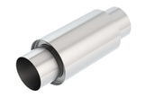 Borla XR-1 Sportsman Shorty Racing Muffler with 3.5-inch Inlet/Outlet, 5-inch Round Body, 8-inch Length - Part Number 40004S