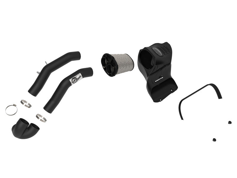 aFe Momentum XP Pro DRY S Cold Air Intake System with Black Aluminum Tubes for 2015-2016 Ford F-150 V8 5.0L