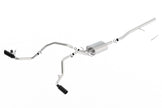 Borla ATAK Cat-Back Exhaust System with Black Chrome Tips for 2014-2018 Chevy Silverado 1500 and GMC Sierra 1500 5.3L V8