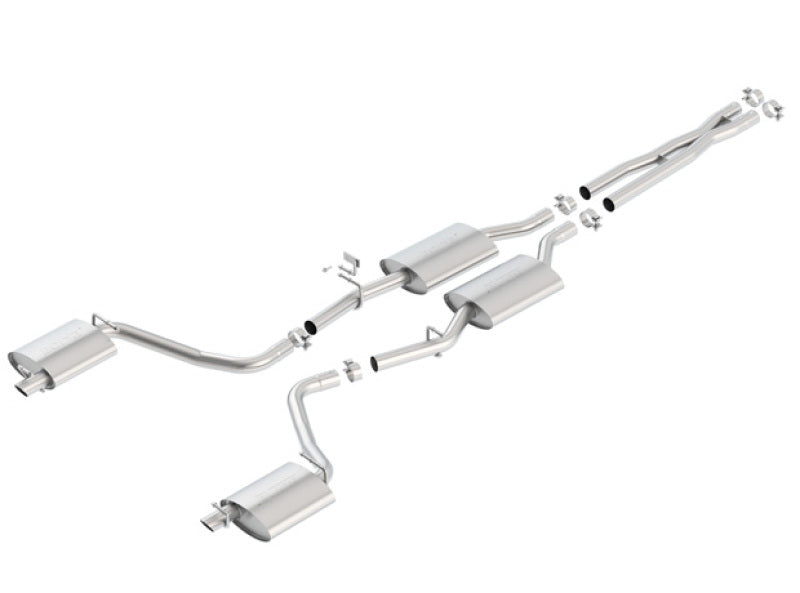 Borla S-Type Cat-Back Exhaust System for 2015-2021 Chrysler 300 and Dodge Charger 3.6L V6