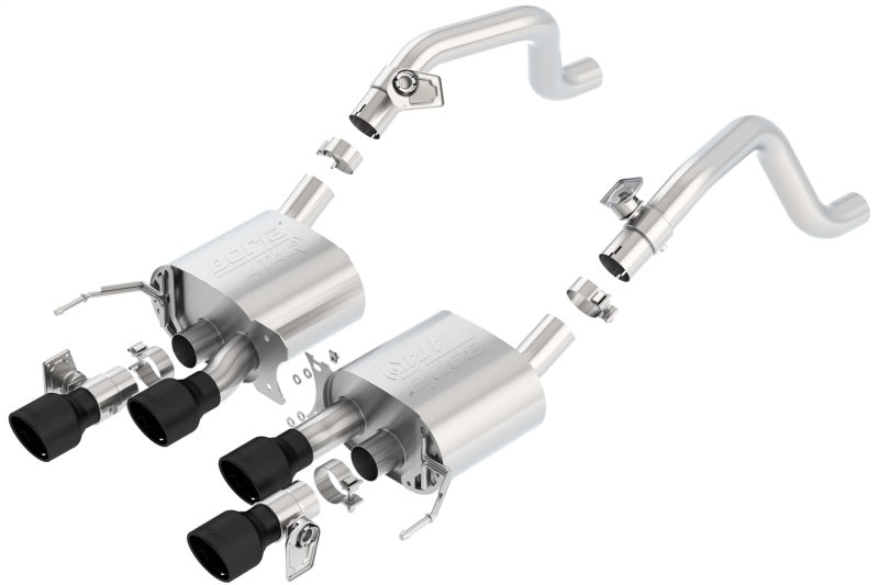 Borla 14-18 C7 Corvette Stingray ATAK Axle-Back Exhaust System with Dual 2.75-inch Outlets and 4.25-inch Tips