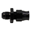 DeatschWerks 6AN Male Flare to 3/8 Inch Hardline Compression Adapter - Anodized Matte Black