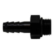 DeatschWerks 6AN ORB Male to 5/16 inch Male Triple Barb Fitting with O-Ring - Anodized Matte Black