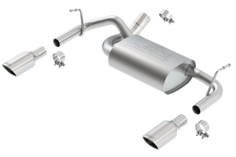 Borla 11834 Touring Cat-Back Exhaust System for 2012-2018 Jeep Wrangler JK/JKU 3.6L V6