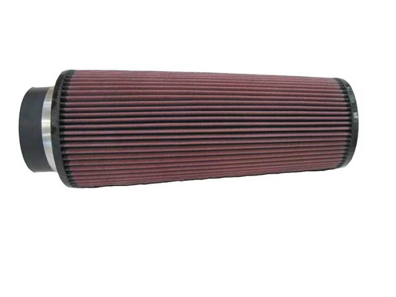 K&N Engineering Universal Rubber Air Filter – 4 inch Flanged, 6 inch Outer Diameter, 4-5/8 inch Outer Diameter Top, 14 inch Height