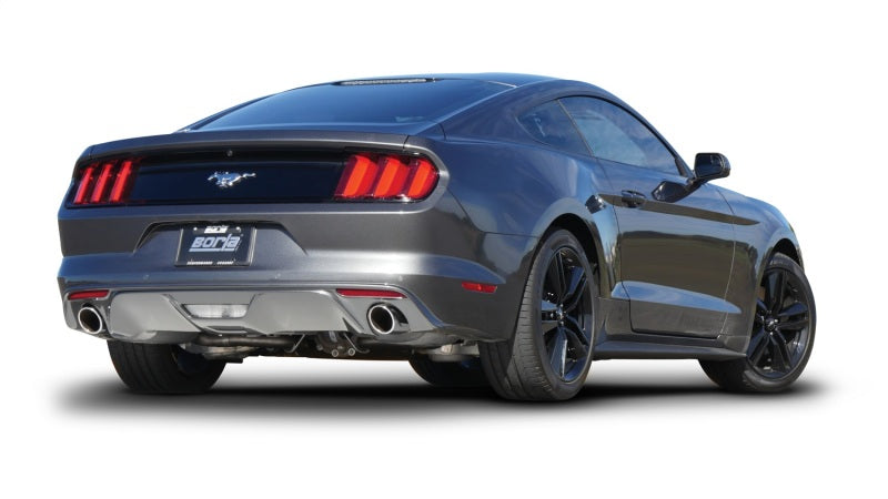 Borla Atak Rear Exhaust Section for Ford Mustang 2015-2017 with 2.3L EcoBoost - 2.25-inch Pipe, 4-inch Chrome Tips