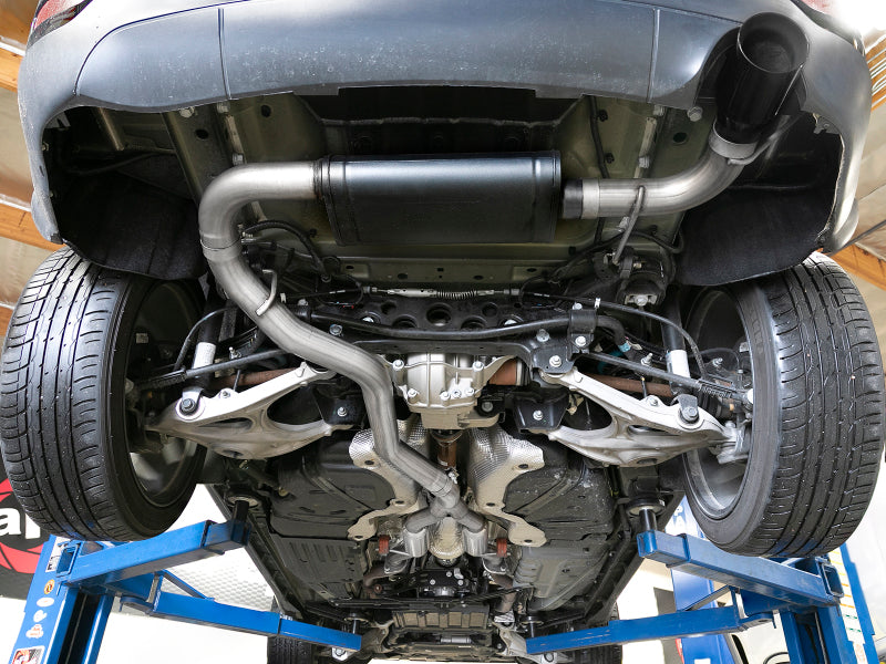 aFe Large Bore HD 3-inch Stainless Steel Cat-Back Exhaust with Black Tips for Jeep Grand Cherokee WK2 (2014-2019) V6-3.6L