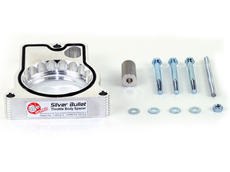 aFe Silver Bullet Throttle Body Spacer Kit for Ford F-250 (99-04 V10 6.8L) - Enhance Power and Throttle Response