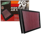 K&N Engineering 33-5065 High-Flow Reusable Air Filter for Chevrolet Silverado 2500HD and GMC Sierra 2500HD/3500HD (2017)