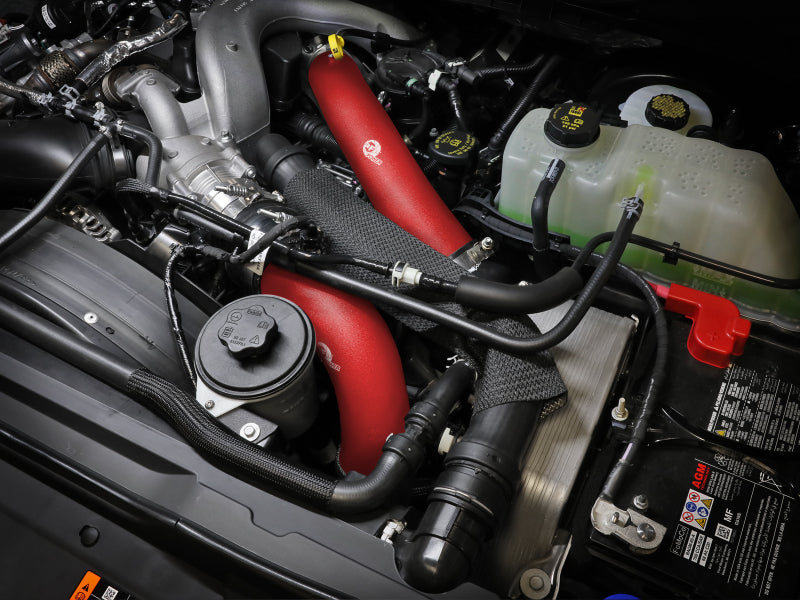 aFe Power BladeRunner Aluminum Hot and Cold Charge Pipe Kit for Ford F-250 and F-350 6.7L Diesel - Red