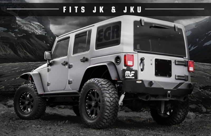 MagnaFlow 07-17 Jeep Wrangler JK 3.8/3.6L Dual Split Rear Exit Black Axle-Back Exhaust System