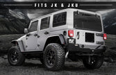MagnaFlow 07-17 Jeep Wrangler JK 3.8/3.6L Dual Split Rear Exit Black Axle-Back Exhaust System